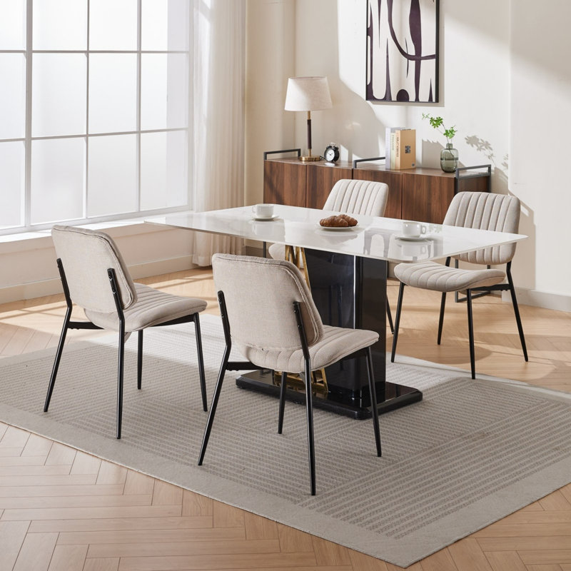 George Oliver Modern Minimalist Dining Chair Set of 2 Wayfair